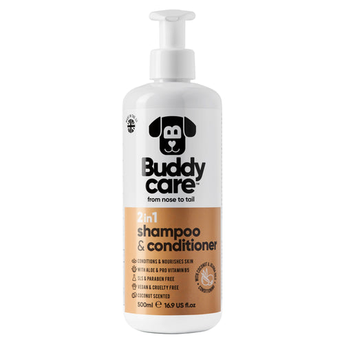 2-in-1 Coconut Dog Shampoo & Conditioner – 500ml (16.9 fl oz)