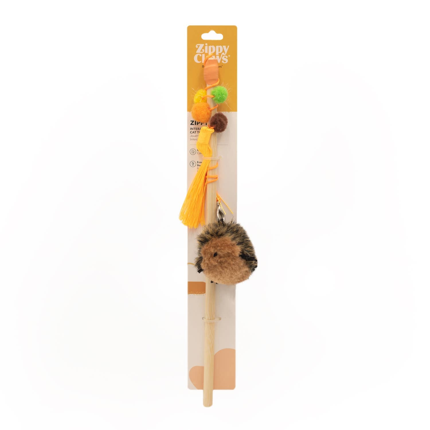 ZippyPaws - ZippyClaws ZippyStick - Hedgehog - Cat Toy