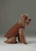 Reversible Dog Vest Jacket – Purple & Caramel