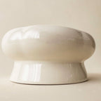 Creamy Ceramic Cat Water Bowl