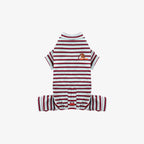 JamJam Stripe All-In-One Dog Jumpsuit – Black