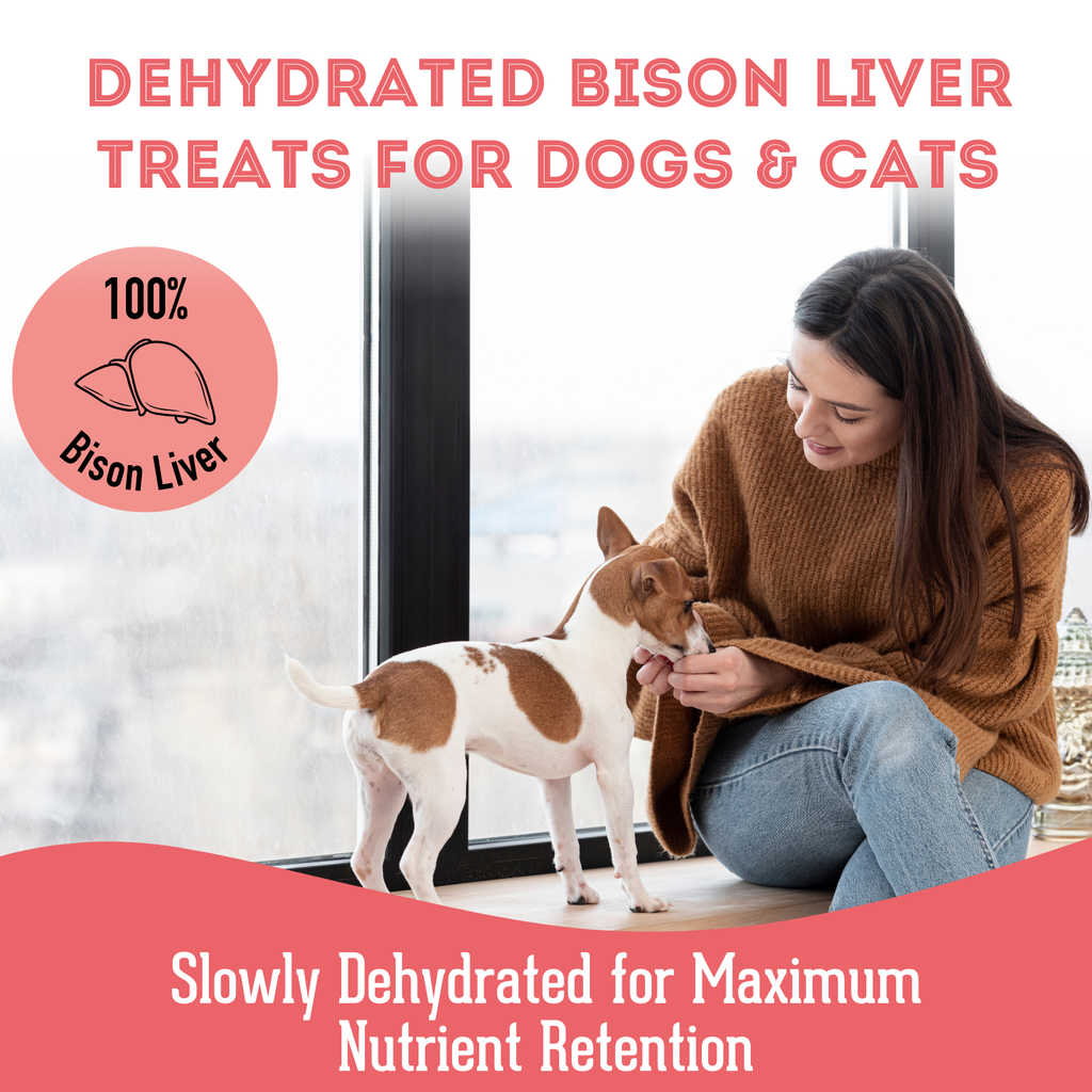 Bison Liver Dehydrated PetTreat: High Protein & Omega 3