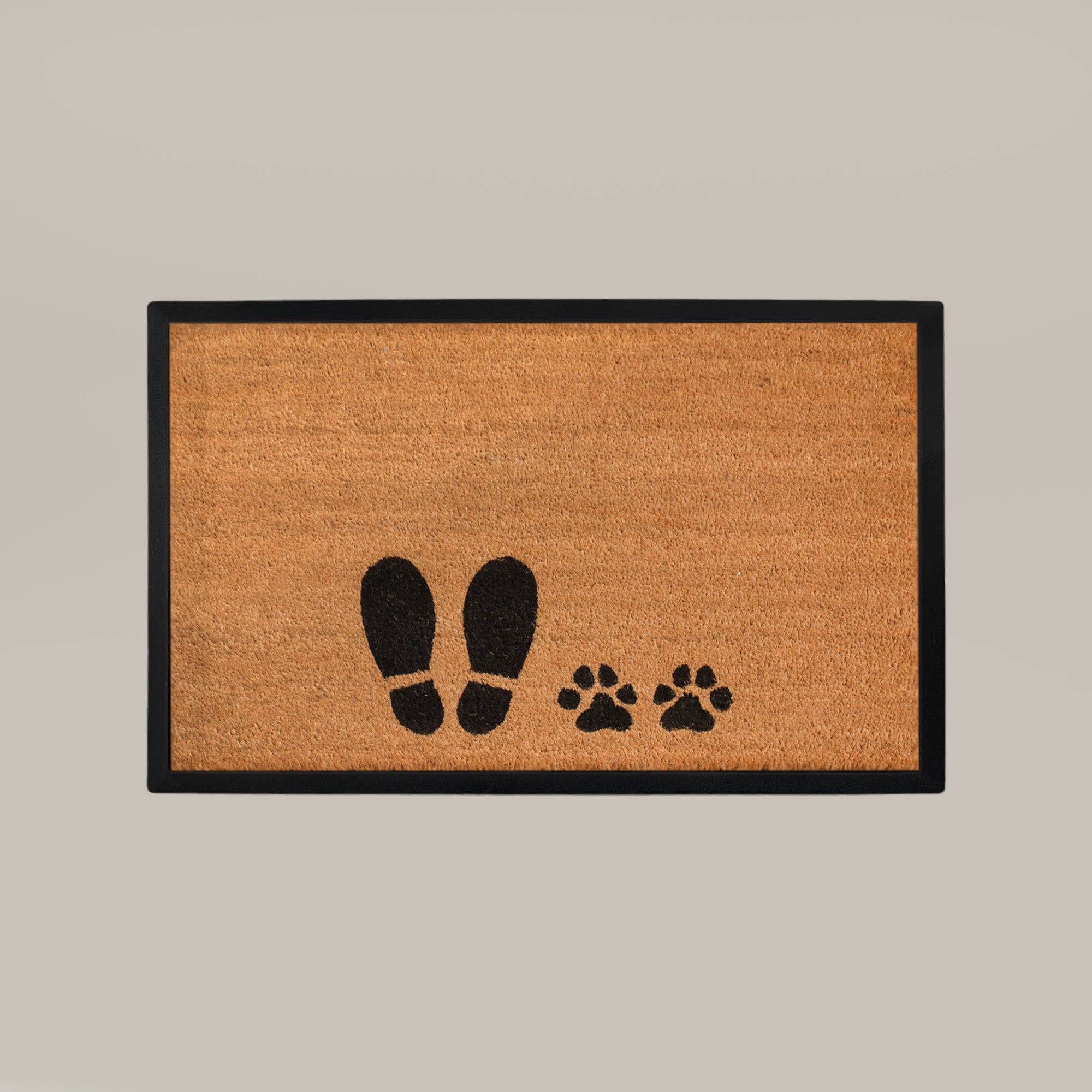 Foot + Paw Rectangular Doormat Set – Convertible Two-Piece System