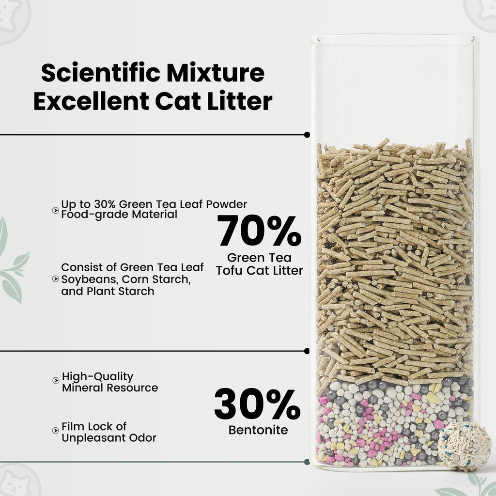 Noisylion Green Tea Tofu Cat Litter – Low-Dust, Fast-Clumping