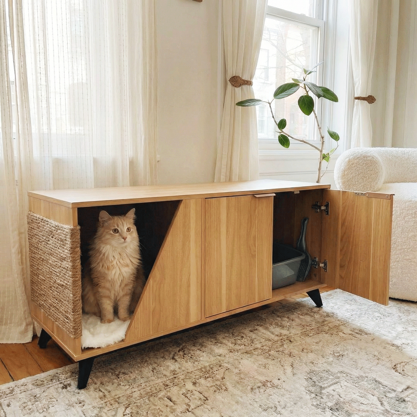 Jessie Litter Cabinet – Hidden Litter Box & Home Furniture