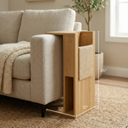 Jewl Nesting Table & Cat Scratcher – Oak & Walnut