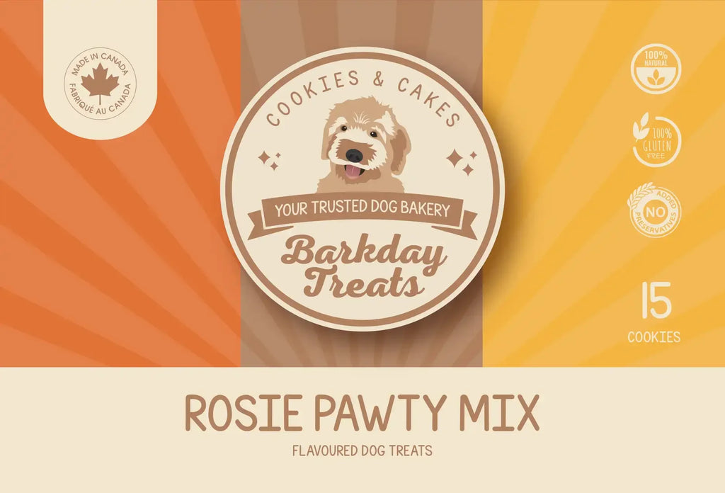 Barkday Treats Rosie's Pawty Mix – Assorted Dog Cookies