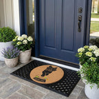 Meowtini Round Doormat Set – Convertible Two-Piece System