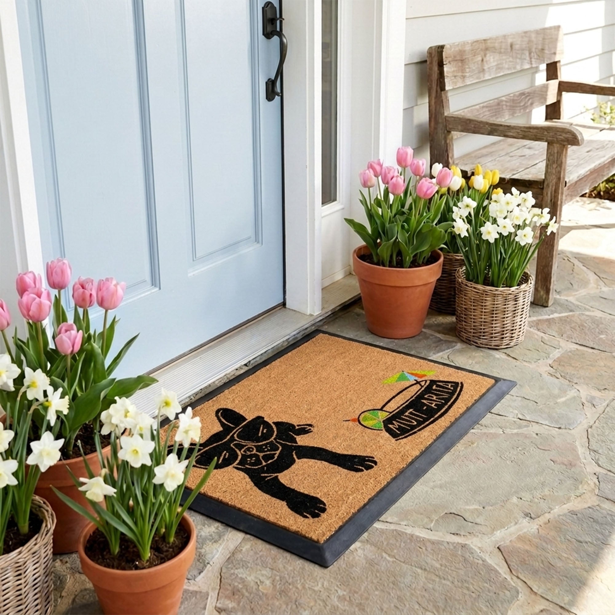 Muttarita Rectangular Doormat Set – Convertible Two-Piece System