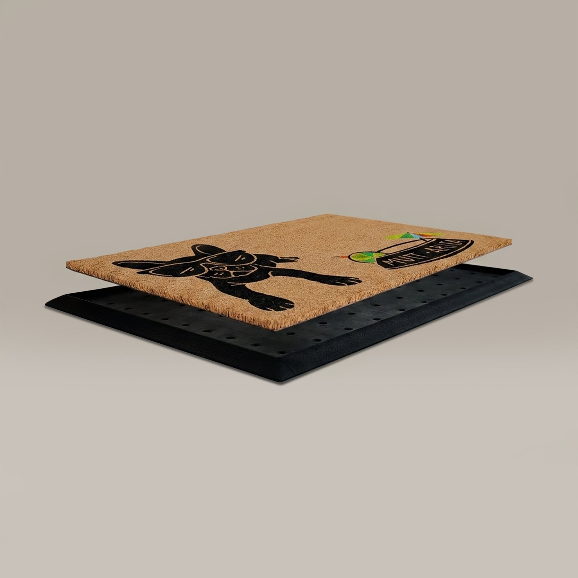 Muttarita Rectangular Doormat Set – Convertible Two-Piece System