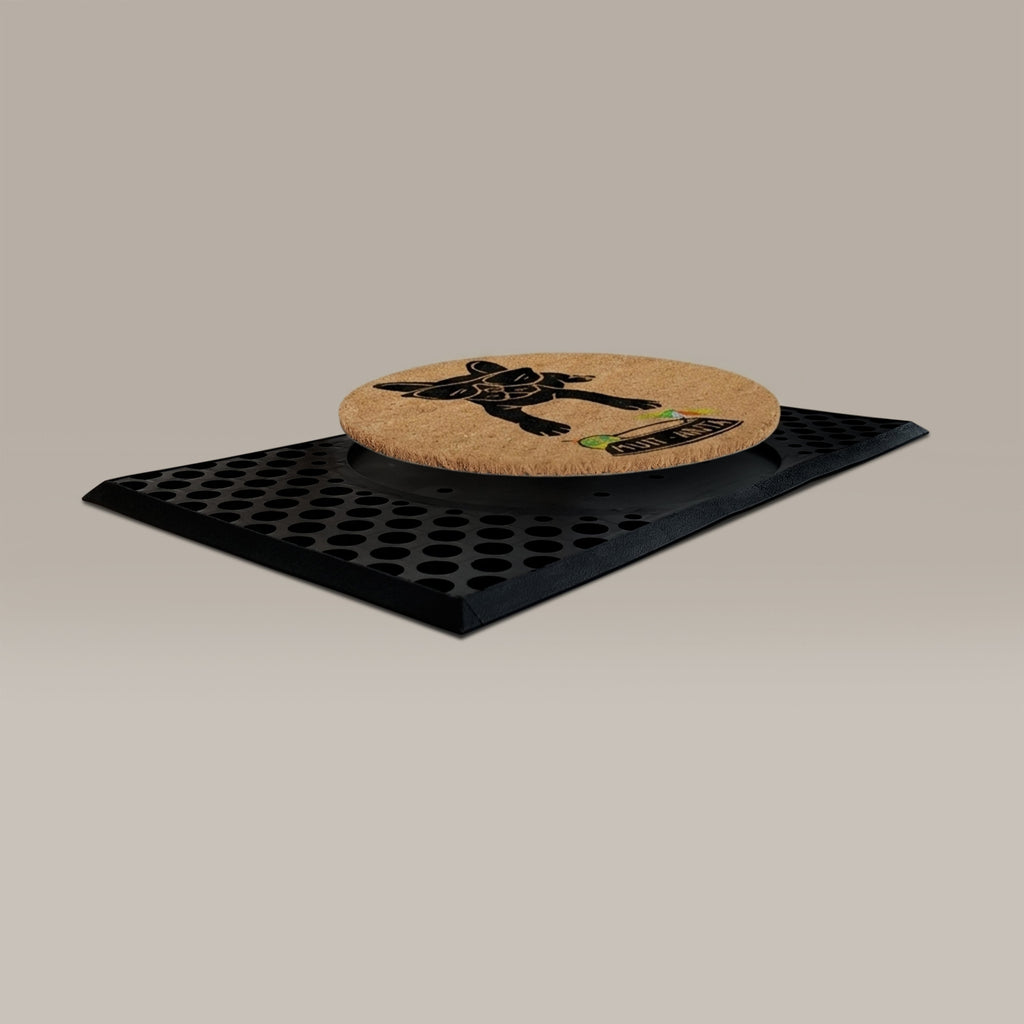 Muttarita Round Doormat Set – Convertible Two-Piece System