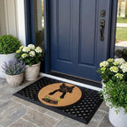 Muttarita Round Doormat Set – Convertible Two-Piece System