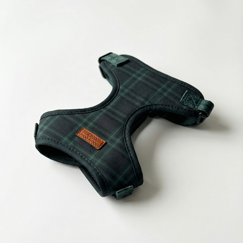 Plaid Harness – Tartan Dog Harness, 3 Colours