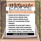 Dowel Style Hay Feeder and Litter Size