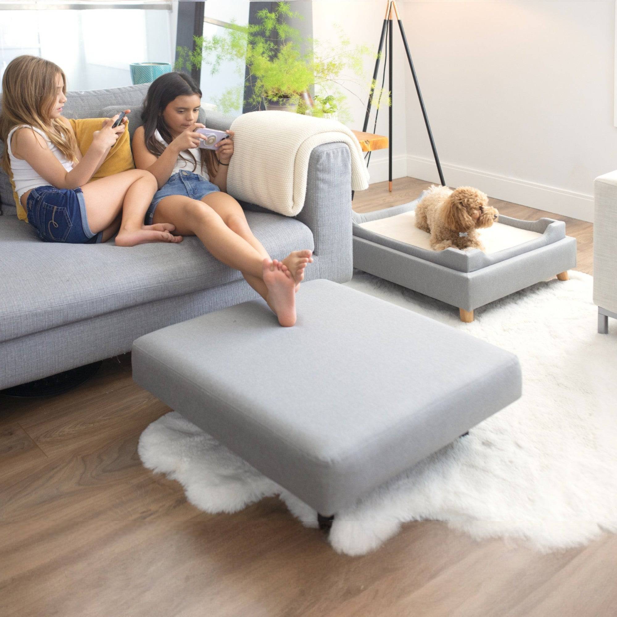Otto Pet Ottoman – Footstool, Storage & Sunken Pet Bed