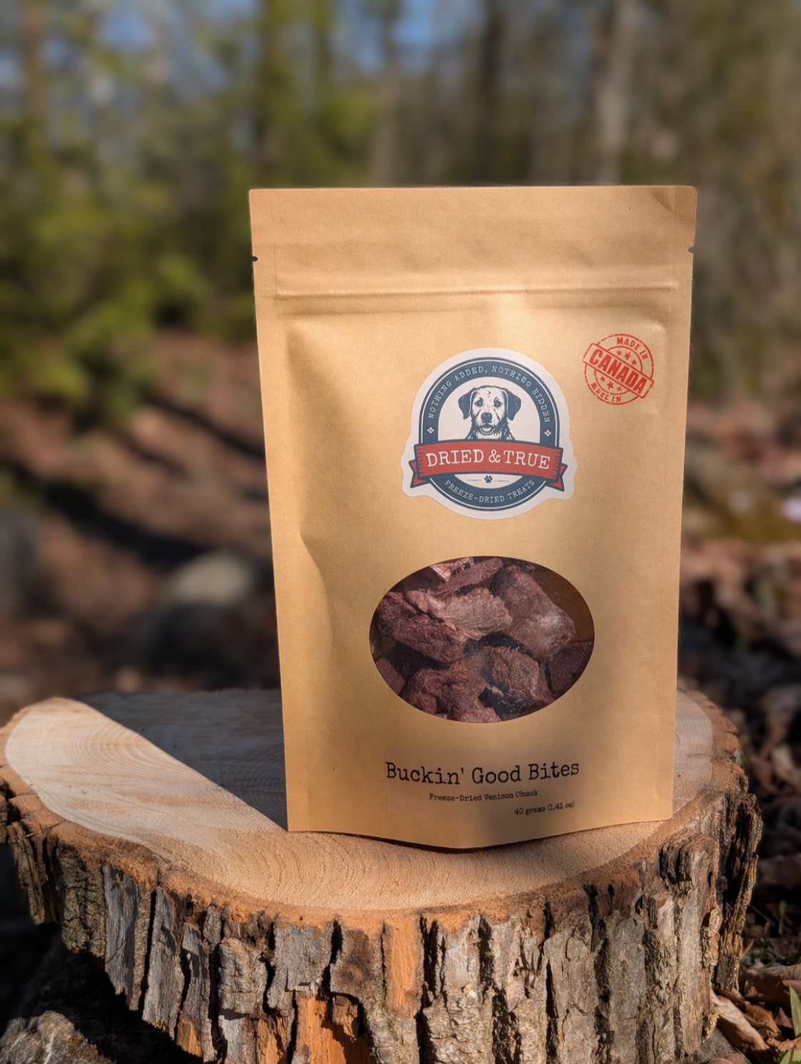 Dried & True Buckin' Good Bites – Freeze-Dried Venison
