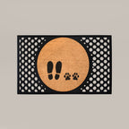 Foot + Paw Round Doormat Set – Convertible Two-Piece System