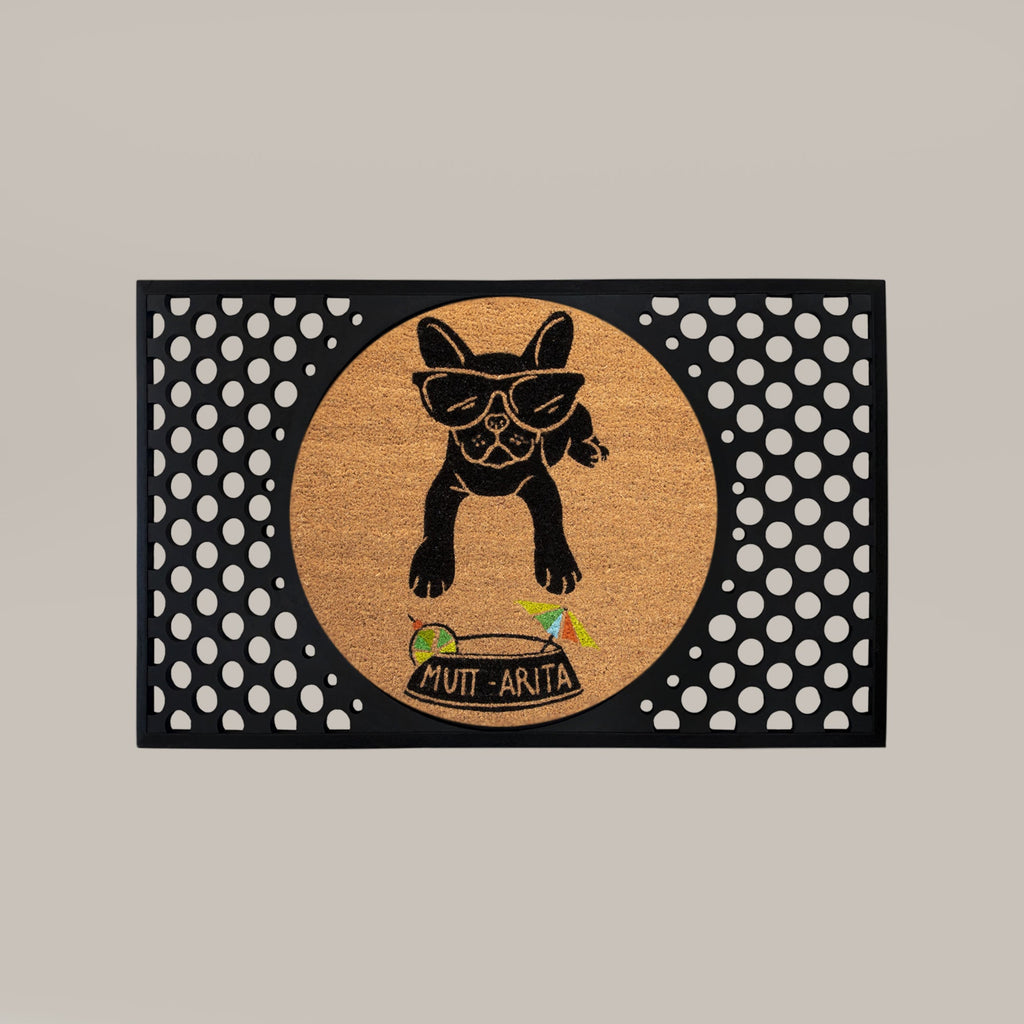 Muttarita Round Doormat Set – Convertible Two-Piece System