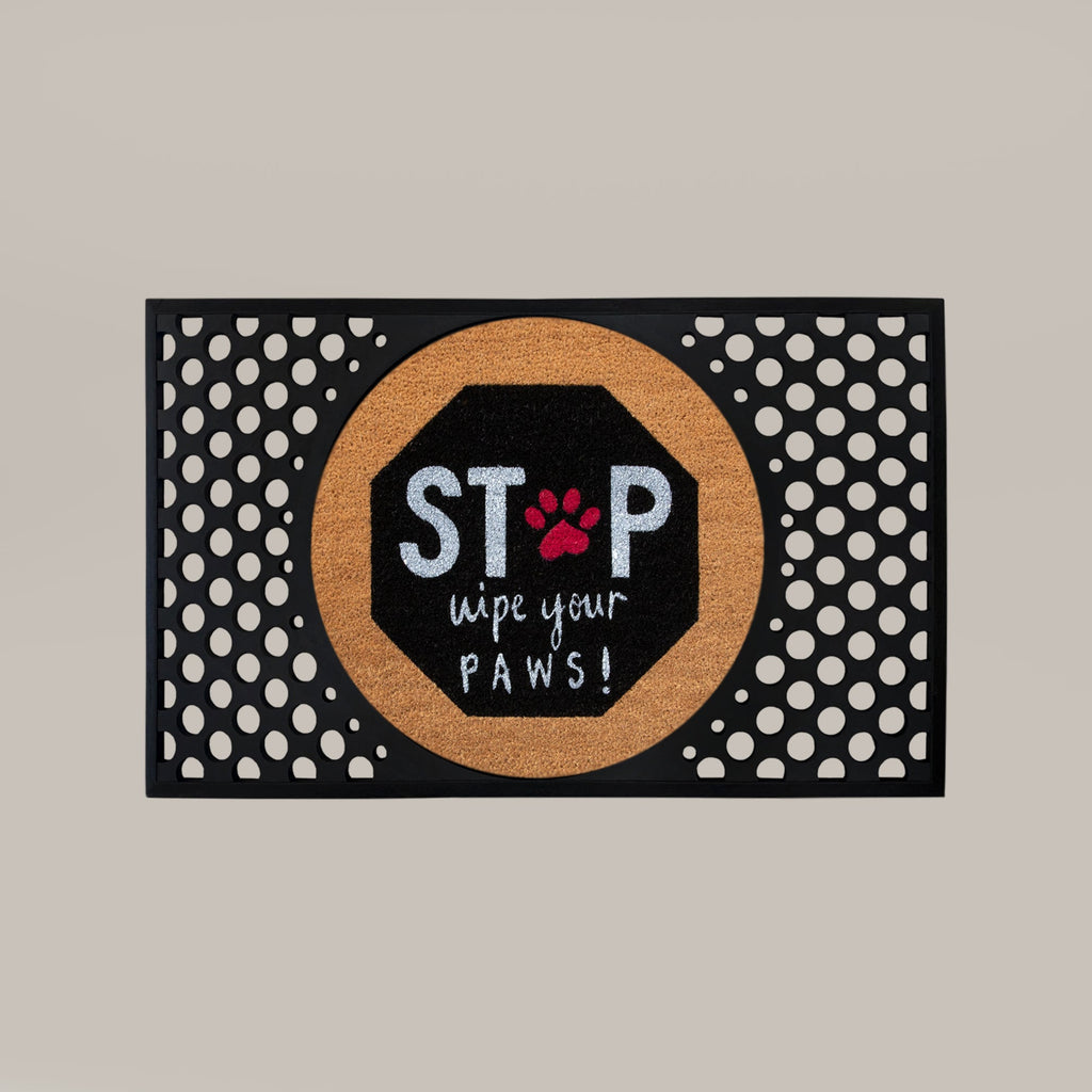 Stop, Wyps Round Doormat Set – Convertible Two-Piece System