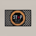 Stop, Wyps Round Doormat Set – Convertible Two-Piece System