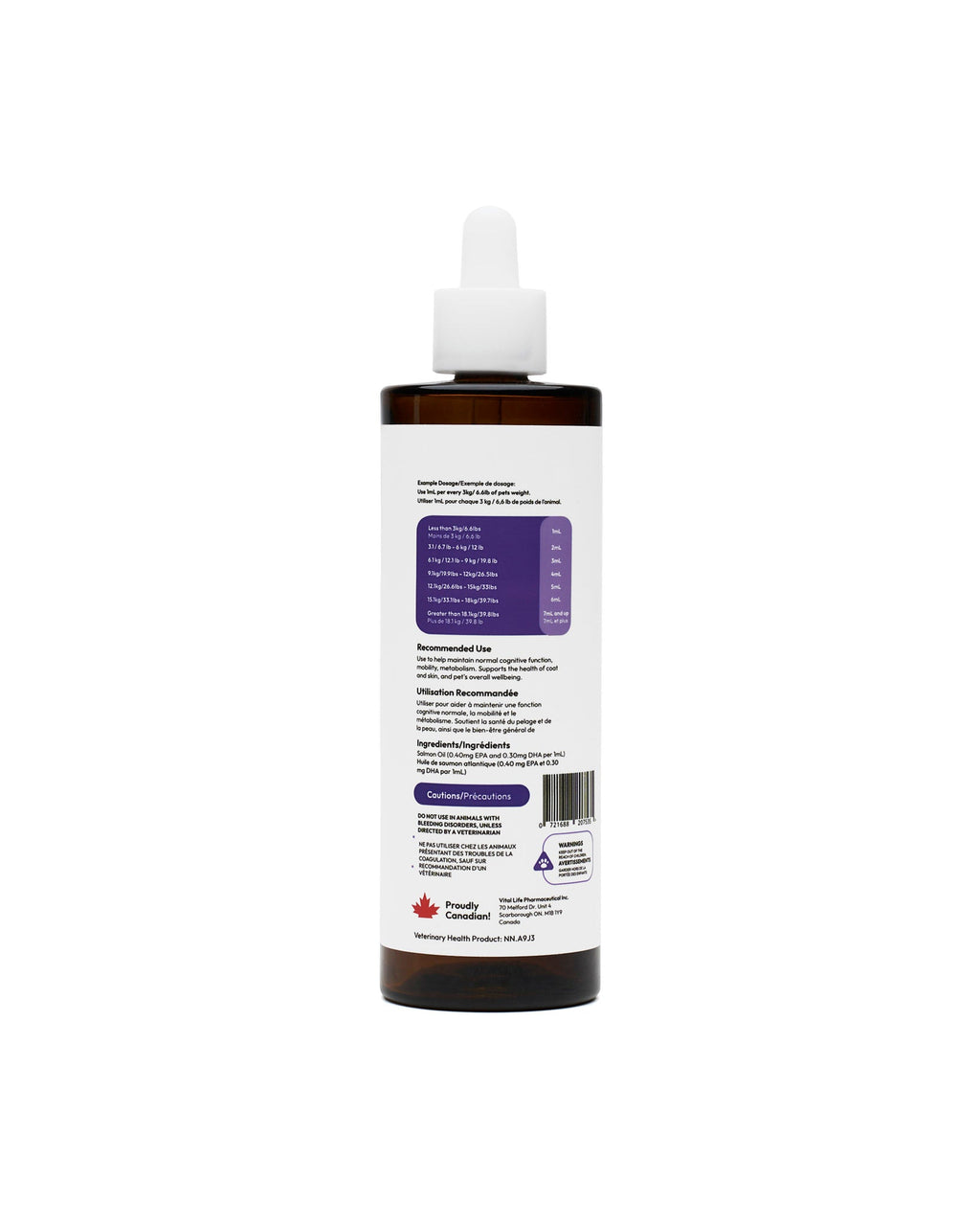 KRWN Atlantic Salmon Oil for Dogs & Cats