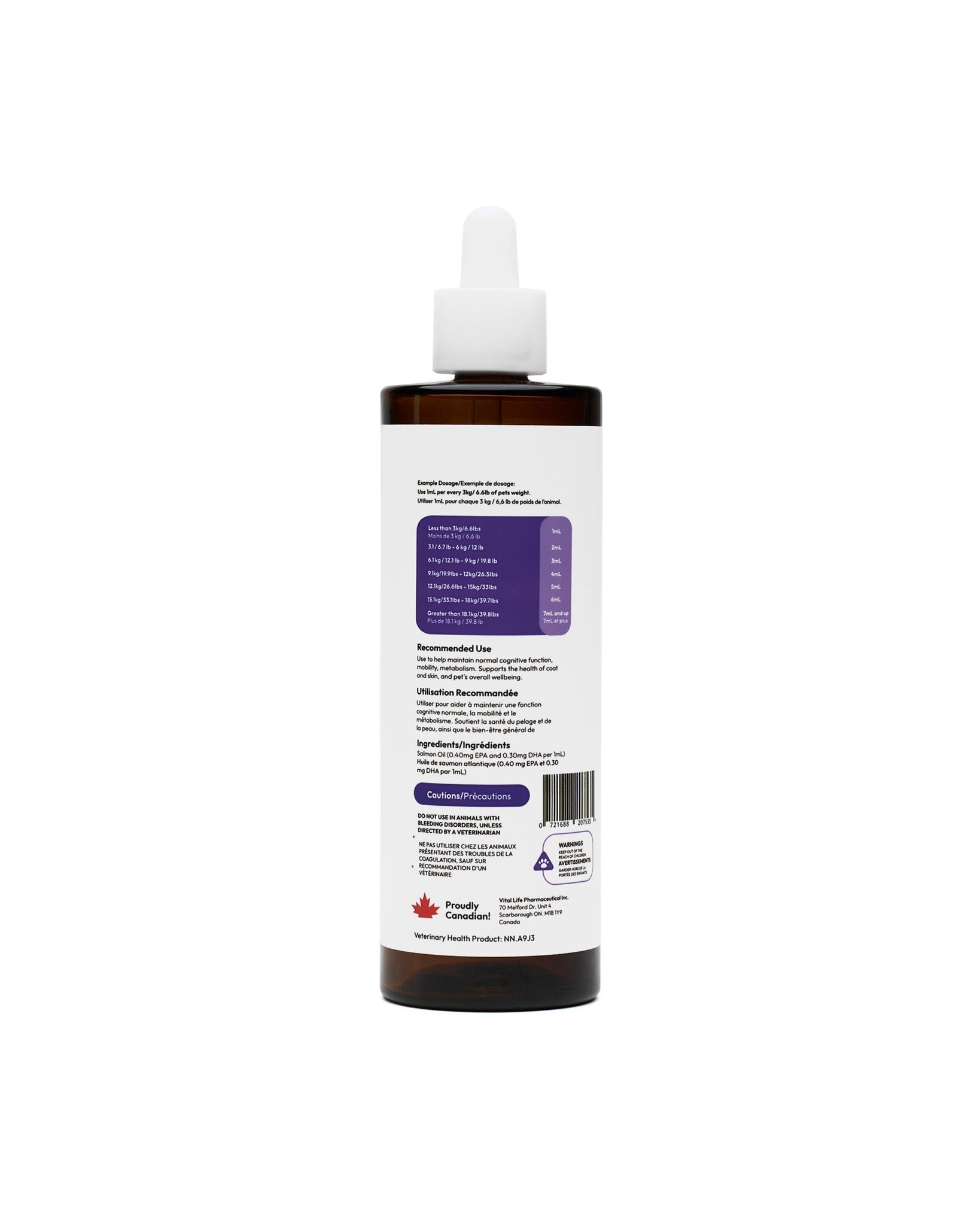 KRWN Atlantic Salmon Oil for Dogs & Cats