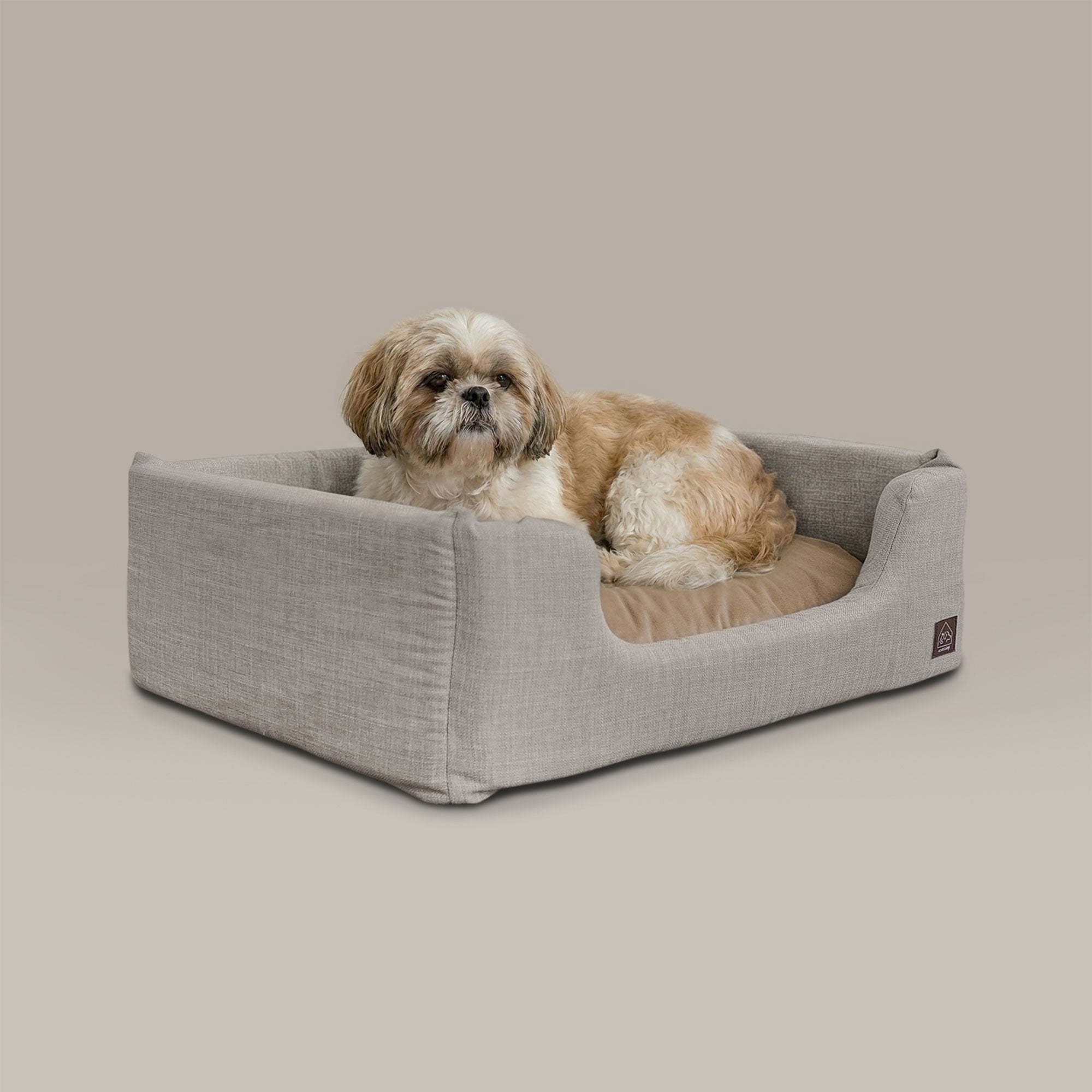 Sansa Modern Pet Bed – Structured Foam & Velvet, S/M/L