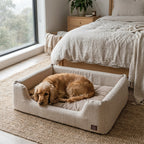 Sansa Modern Pet Bed – Structured Foam & Velvet, S/M/L