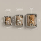 Sansa Modern Pet Bed – Structured Foam & Velvet, S/M/L
