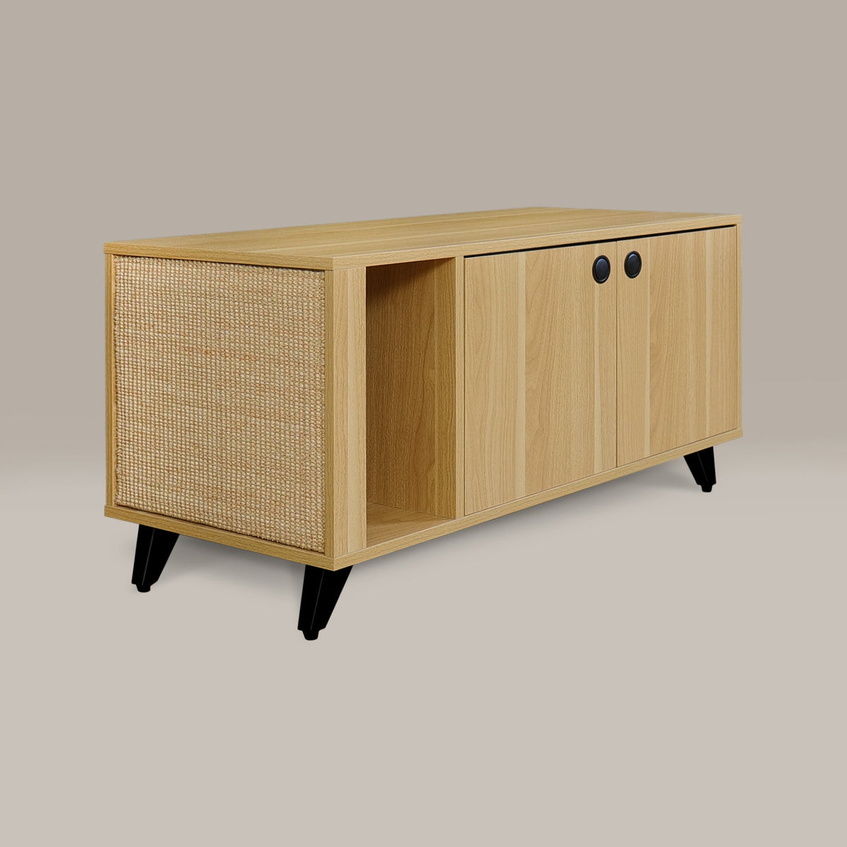 Shae Litter Box Cabinet – Oak & Walnut