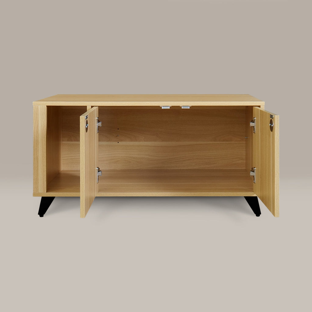Shae Litter Box Cabinet – Oak & Walnut