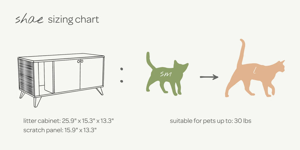 Shae Litter Box Cabinet – Oak & Walnut