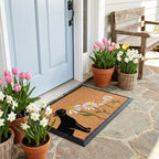 Spring Kitty Rectangular Doormat Set – Convertible Two-Piece System