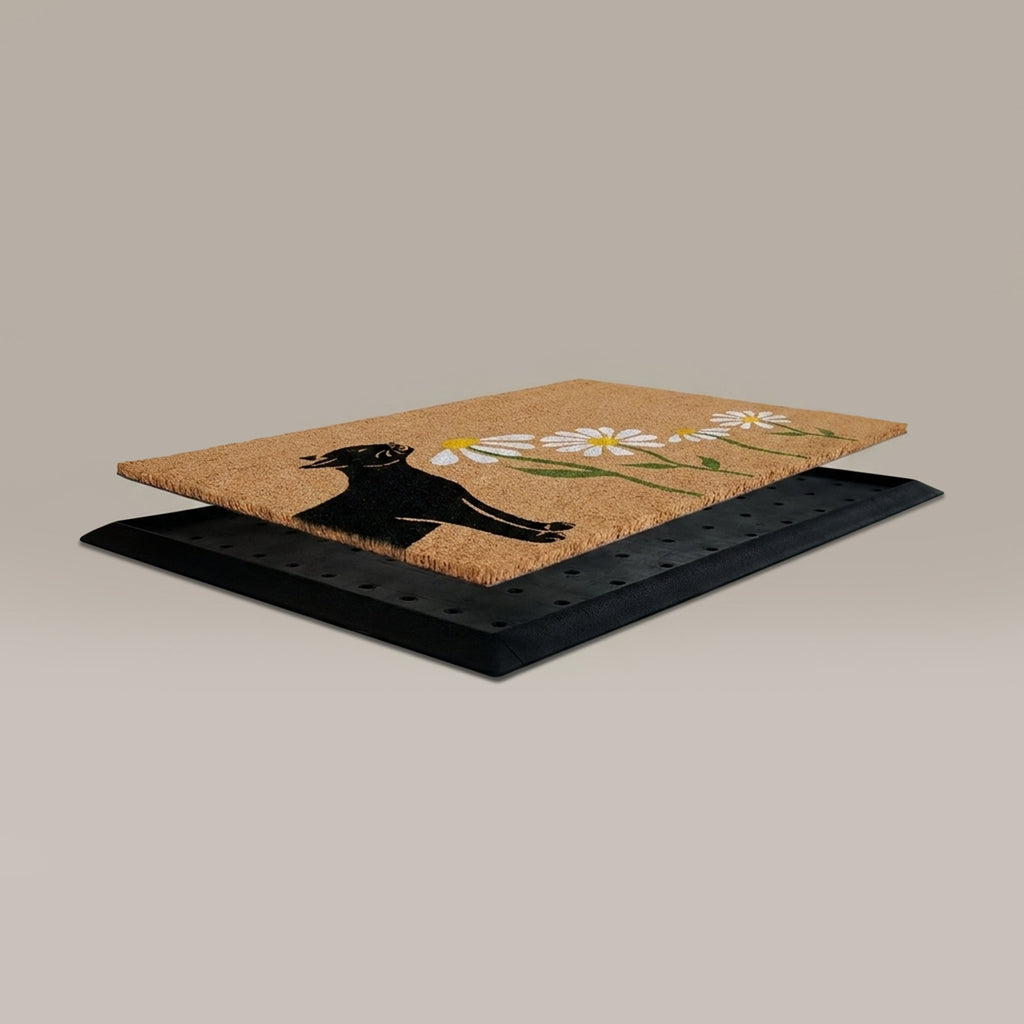 Spring Kitty Rectangular Doormat Set – Convertible Two-Piece System
