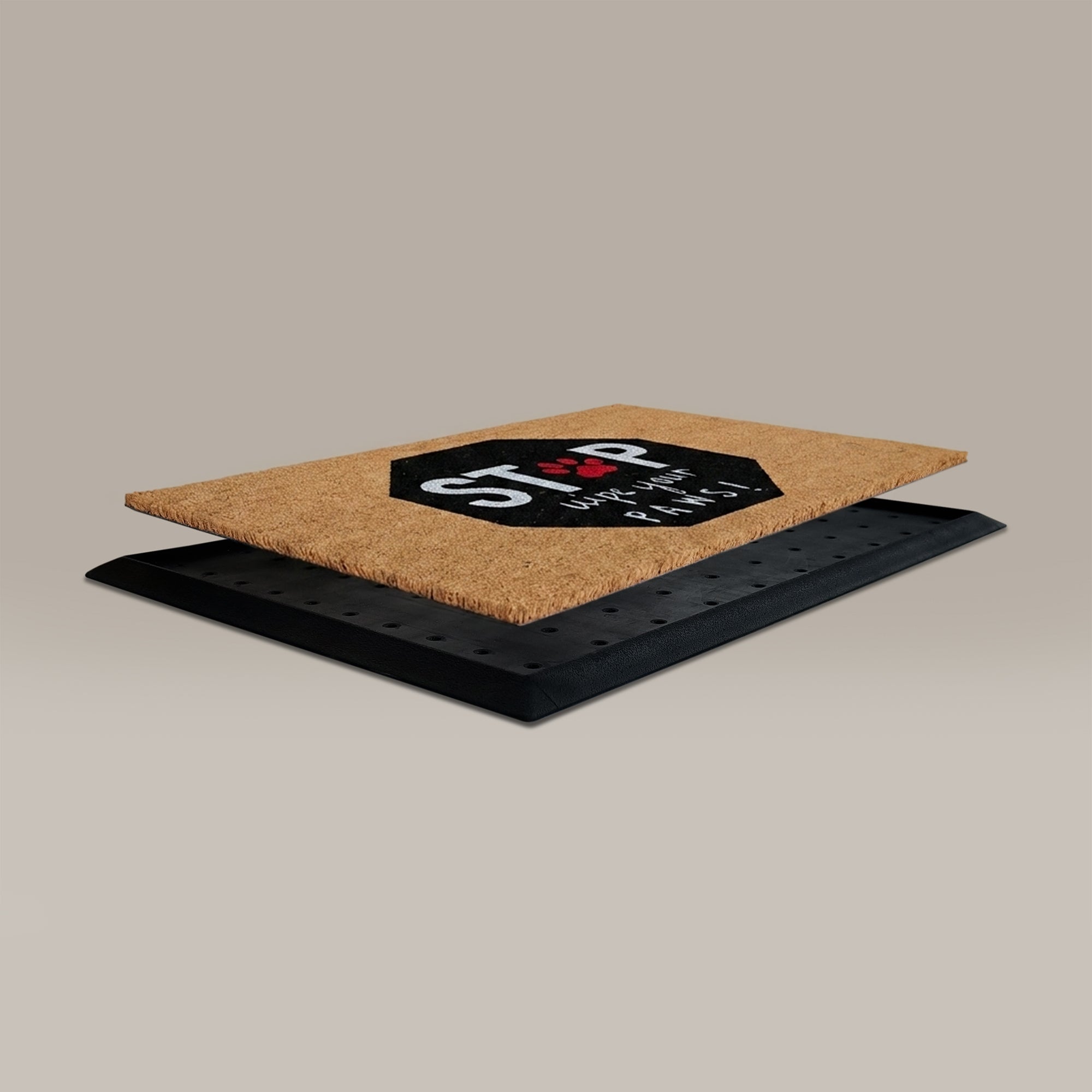 Stop, Wyps Rectangular Doormat Set – Convertible Two-Piece System
