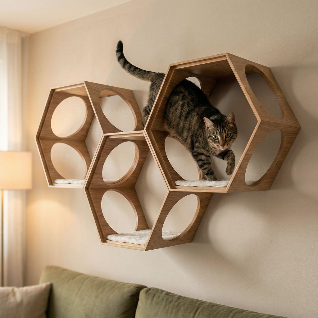 suki cat stool and shelf
