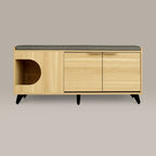 Tucker Shoe Cabinet & Pet Nook – Entryway Storage with Bench