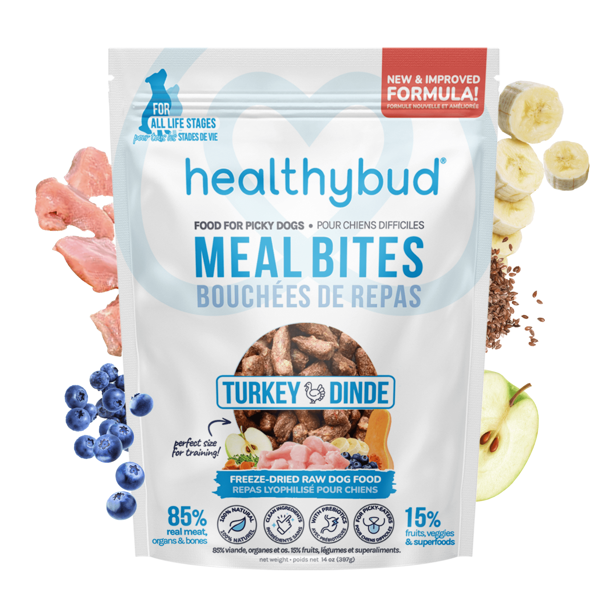 Freeze-Dried Raw Turkey Meal Bites