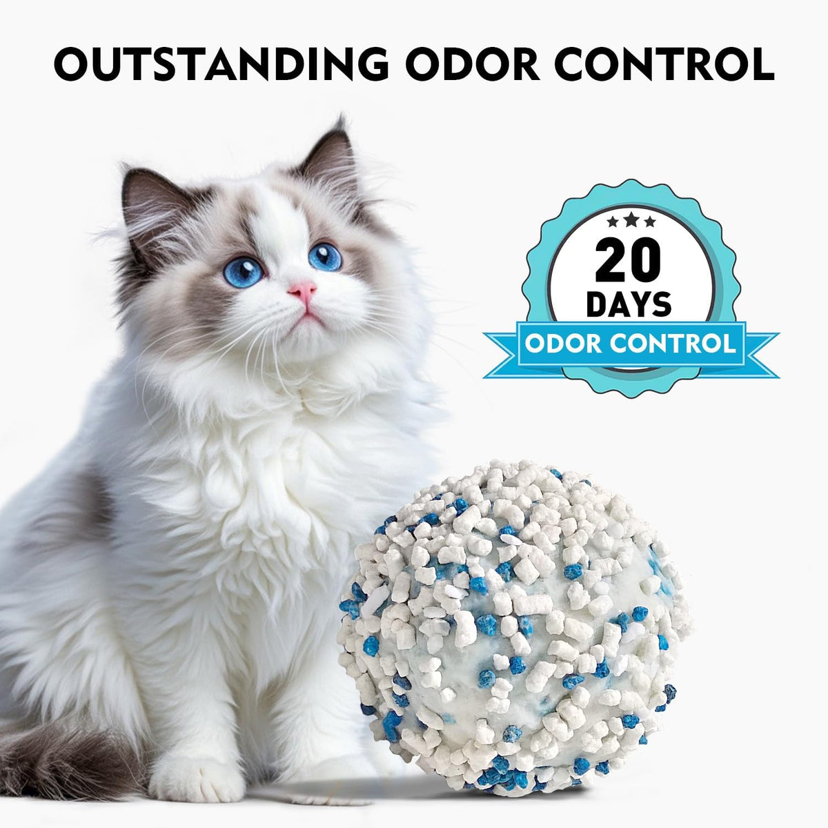Noisylion Natural Cassava Cat Litter – Unscented, Low-Dust