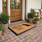 Wag Your Tail Rectangular Doormat Set – Convertible Two-Piece System