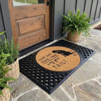 Wag Your Tail Round Doormat Set – Convertible Two-Piece System