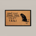 Wag Your Tail Rectangular Doormat Set – Convertible Two-Piece System