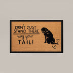 Wag Your Tail Rectangular Doormat Set – Convertible Two-Piece System