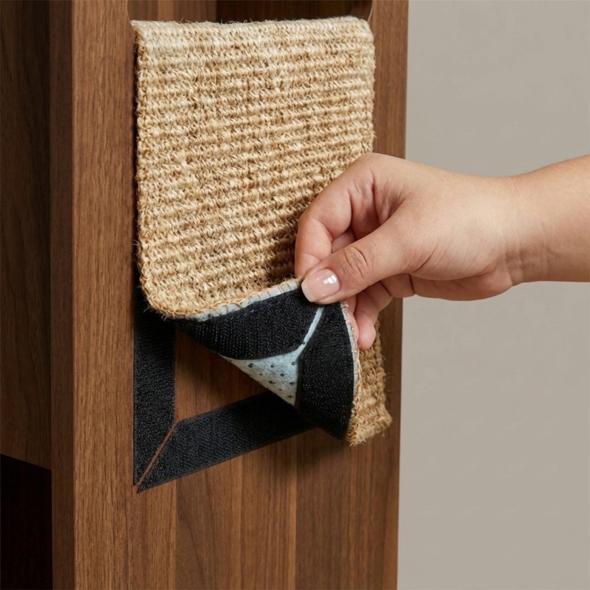 Jewl Nesting Table & Cat Scratcher – Oak & Walnut