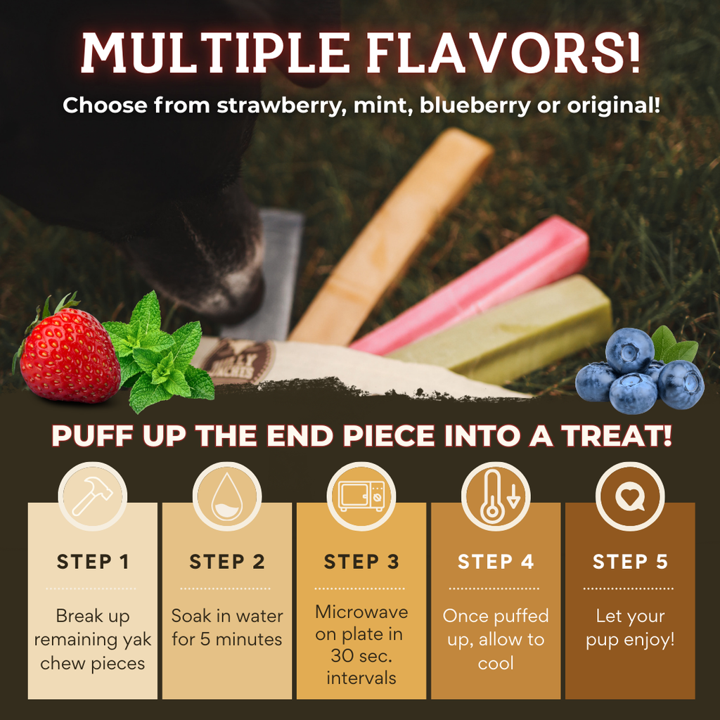 Bully Bunches Blueberry Himalayan Yak Chew – Medium