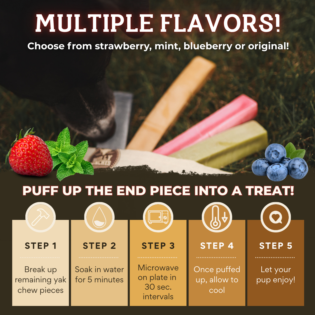 Bully Bunches Blueberry Himalayan Yak Chew – Medium